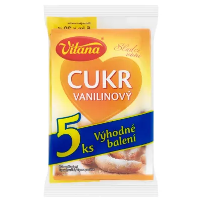 Vanilínový cukr pro pečení a krémy 5 × 20 g – Vitana