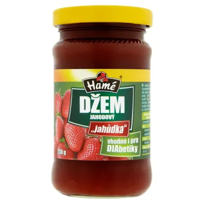 Džem jahodový se sníženým obsahem cukru 230 g – Hamé