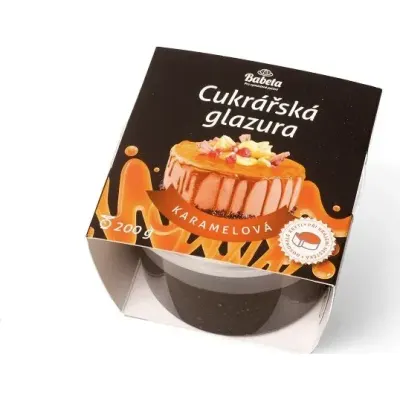 Cukrářská glazura karamelová 200 g – Kovandovi