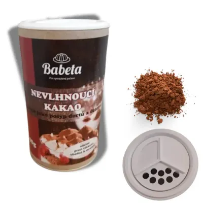 Nevlhnoucí kakao v cukřence 80g Babeta