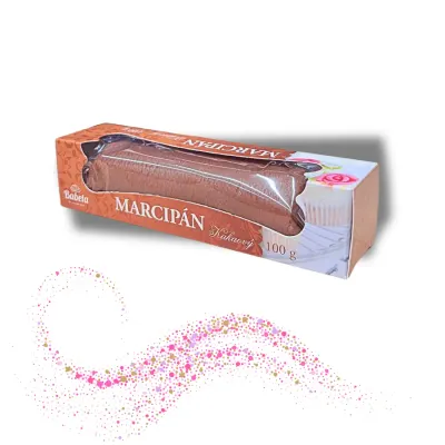Pravý marcipán kakaový hnědý 1:4 100 g – Kovandovi