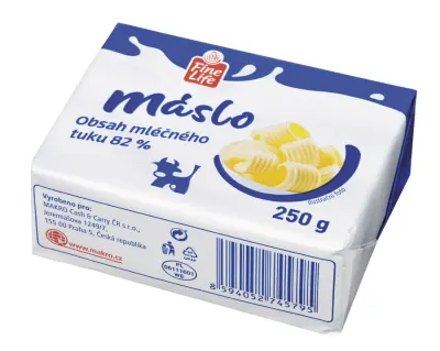 Máslo 82 % tuku 250 g – FINE LIFE