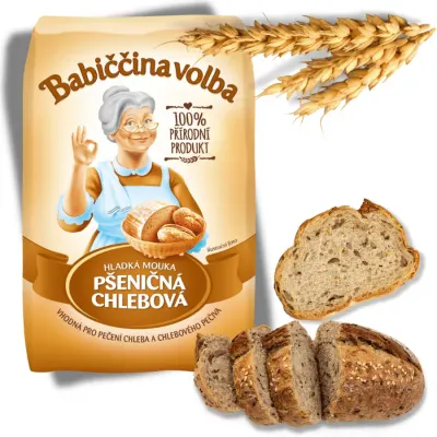 Pšeničná mouka hladká chlebová 1 kg – Babiččina volba