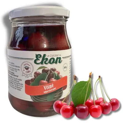 Moravské višně odpeckované do cukroví 340g – Ekon