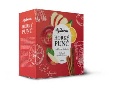 Horký punč jablko a skořice 25 × 20 g – AG FOODS