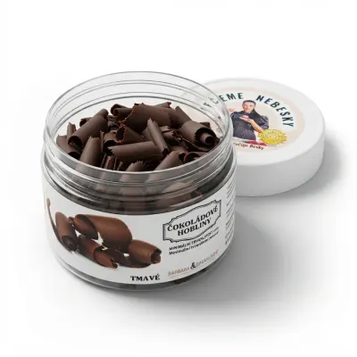 Čokoládové hobliny tmavé 80 g