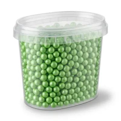 Cukrové perličky perleťové zelené 5 mm 60 g – SweetArt