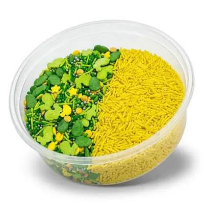 Cukrové zdobení Spring Friends žluté a zelené 100 g – SweetArt