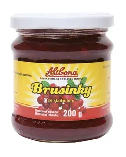 Brusinky se sladidlem 200 g – Alibona