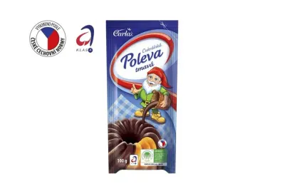 Cukrářská tmavá poleva v sáčku 100 g – CARLA