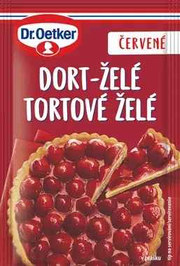 Dort-želé červené na ovocné dezerty 10 g – Dr. Oetker