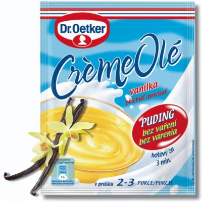 Créme Olé pudink za studena s vanilkovou příchutí 50 g – Dr. Oetker
