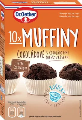 Směs na čokoládové muffiny s kousky čokolády 300 g – Dr. Oetker