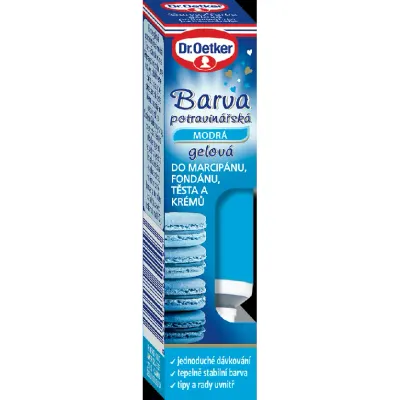 Gelová potravinářská barva modrá 10 g – Dr. Oetker