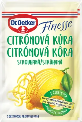Strouhaná citrónová kůra Finesse 2 x 6 g – Dr. Oetker