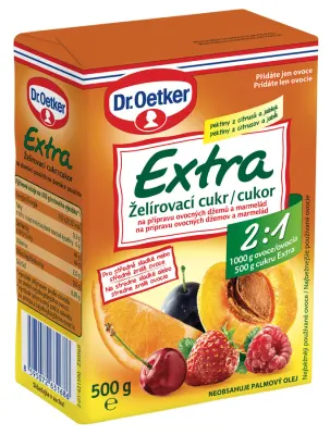 Extra Želírovací cukr 2:1 500 g – Dr. Oetker