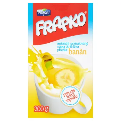 Instantní banánový nápoj s vlákninou 200 g – Frapko
