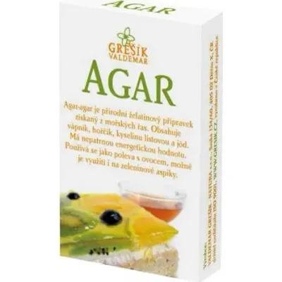 Agar želírující látka 20 g – Grešík