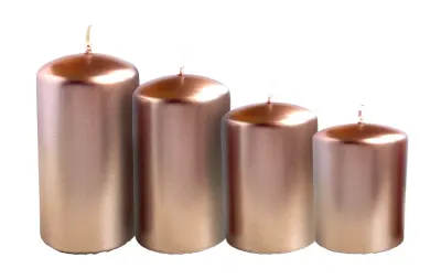 Dortové svíčky schody růžové 4 ks – aro