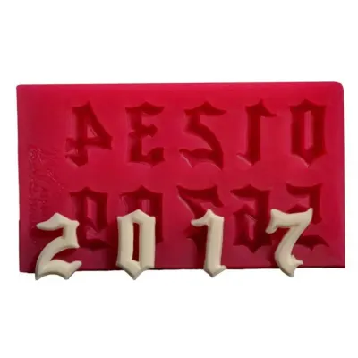 Silikonová forma Číslice gotické 1,6 cm – Cesil