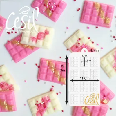 Silikonová forma na čokoládu Tabulky 19 × 11 cm – Cesil