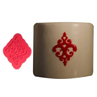 Silikonová forma přikládací Ornament 9,3 x 7,5 cm