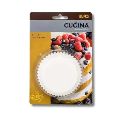 Košíčky na muffiny bílé 9 cm (100 ks)