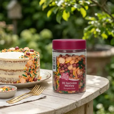 Podzimní a halloweenské cukrové zdobení dýně 70 g – FunCakes