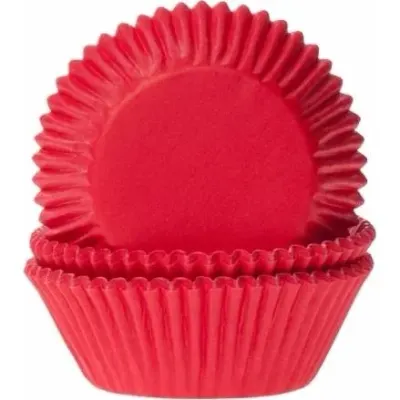 Papírové košíčky na muffiny červené 50 ks – House of Marie