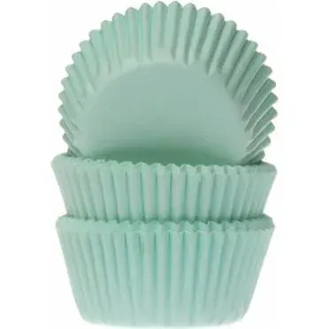 Papírové košíčky na mini muffiny mátově zelené – House of Marie