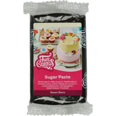 Potahovací hmota černá s vanilkovou příchutí 250 g – FunCakes