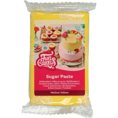Potahovací hmota žlutá vanilková 250 g – FunCakes