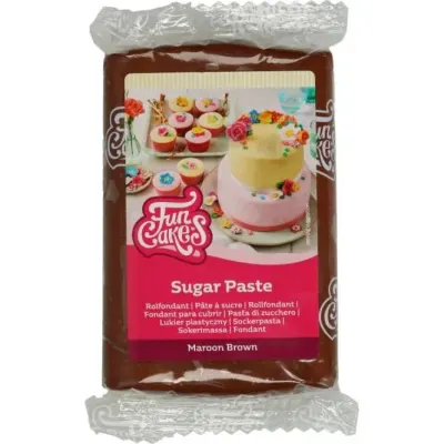 Potahovací hmota kaštanově hnědá 250 g – FunCakes