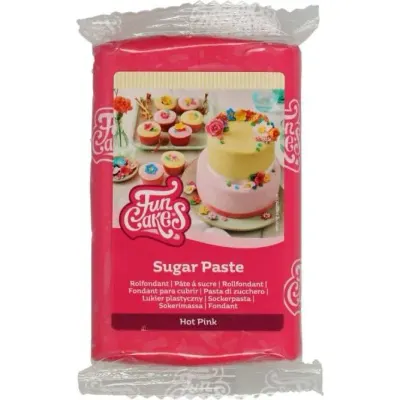 Potahovací hmota tmavě růžová 250 g – FunCakes