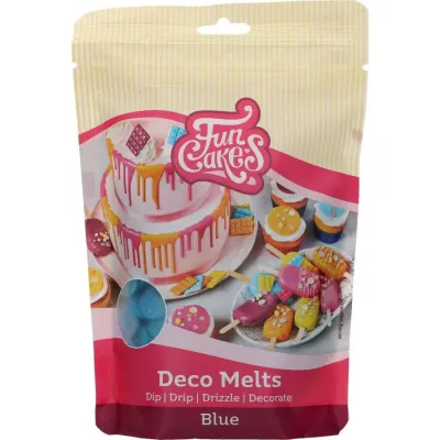 Snadno rozpustná modrá poleva v peckách 250 g – FunCakes