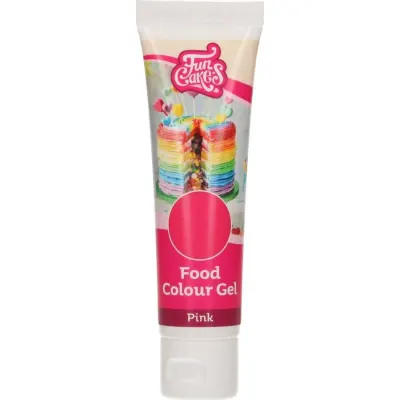 Gelová barva růžová 30 g – FunCakes