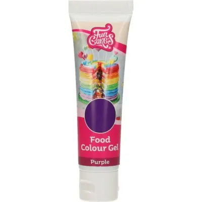 Gelová barva fialová 30 g – FunCakes