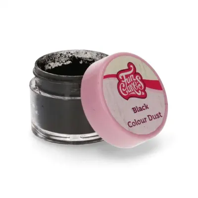 Prachová barva BLACK (černá) – FunCakes