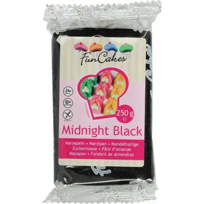 Černý marcipán 1:5 Midnight Black 250 g – FunCakes