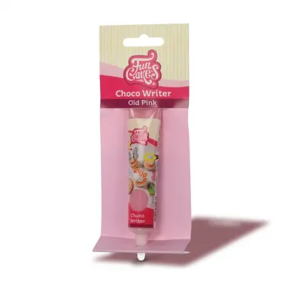 Čokoládová zdobicí tuba Choco Writer starorůžová 25 g – FunCakes