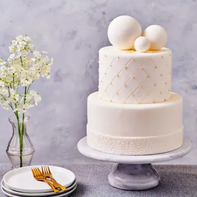 Bílý potahovací fondán na dorty 500 g – FunCakes
