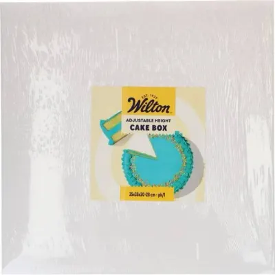 Dortová krabice bílá 35 × 35 × 20–28 cm – Wilton