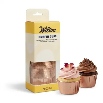 Košíčky na muffiny Vintage Rose Gold 50 ks – Wilton