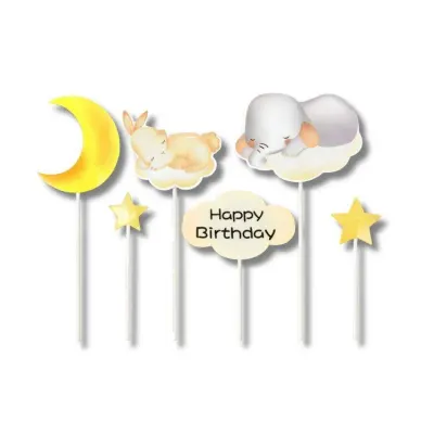 Zápich do dortu Happy Birthday sladké sny, 11,5–20 cm – Cesil