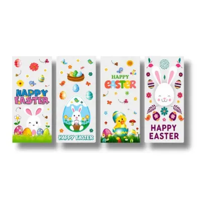 Celofánový sáček s velikonočním motivem 12,5 x 27 cm (12 ks)