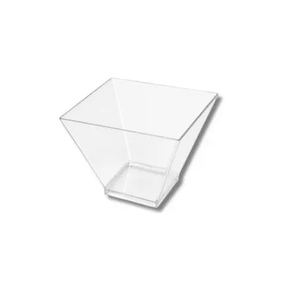 Plastový kelímek Asymetrický hranatý 130 ml