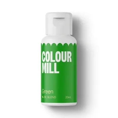 Tekutá olejová barva na čokoládu a krémy Green 20 ml – Colour Mill
