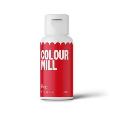 Tekutá olejová barva červená 20 ml – COLOUR MILL