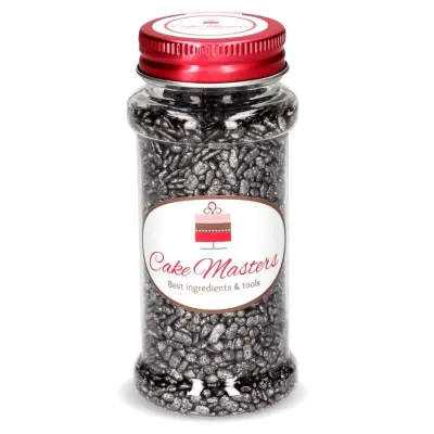 Cukrářské zdobení stříbrné kamínky 80 g – Cake Masters