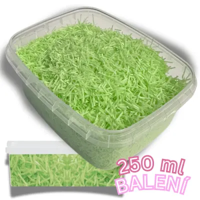 Tráva z jedlého papíru jemná drcená zelená 250 ml